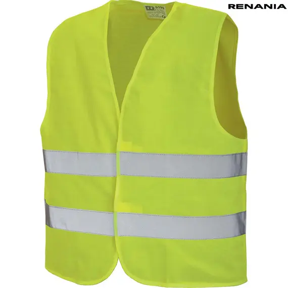 Vesta reflectorizanta de protectie Renania 386B, Poliester, Galben Fluo