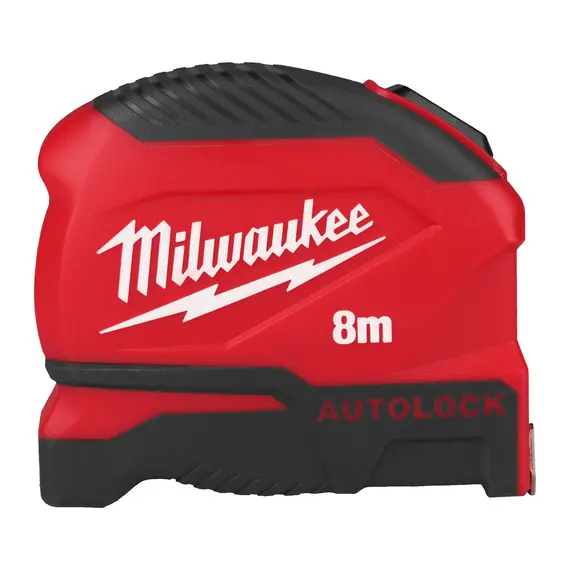 Ruleta Milwaukee AUTOLOCK, Generatia II, Lungime 8 m, Latime 25 mm (4932498774)