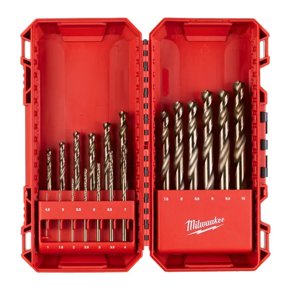 Set 19 burghie pentru metal Milwaukee HSS-G COBALT 1-10 mm (4932499764)