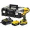 Set masina de insurubat cu impact DeWalt DCF899P2-QW cu 2 acumulatori 5Ah si incarcator