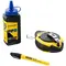 Set sfoara de trasat Stanley FatMax 30 m, flacon cu creta albastra 115 g si marker negru (0-47-681)