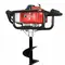 Set motoburghiu Bisonte BTA-30M-ACC2 cu 3 burghie 150/200/250 x 800 mm, 3 CP, 350 RPM