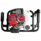 Set motoburghiu Bisonte BTA-25M-ACC1 cu 2 burghie 150/200 x 800 mm, 2.5 CP, 350 RPM