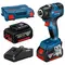 Set masina de insurubat cu impact BOSCH GDR 18V-200 cu 2 acumulatori 4 Ah si incarcator (06019J2107)