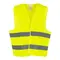 Vesta reflectorizanta de protectie Renania 386B, Poliester, Galben Fluo