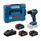 Set masina de gaurit si insurubat BOSCH GSR 18V-52 cu 3 acumulatori 5 Ah si incarcator (06019S0027)