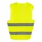 Vesta reflectorizanta de protectie Renania 386B, Poliester, Galben Fluo
