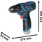 Set masina de gaurit si insurubat BOSCH GSR 120-LI cu 2 acumulatori 2 Ah, incarcator si diverse accesorii (06019G8002)